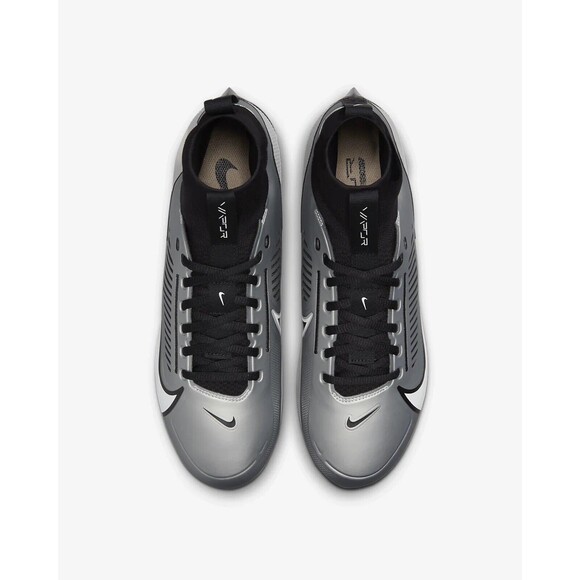 Nike Vapor Edge Pro 360 2 Football Cleats Grey Black White DA5456-002 Size 10 - Picture 4 of 6